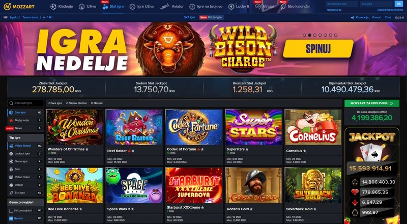 Mozzart Casino Igre